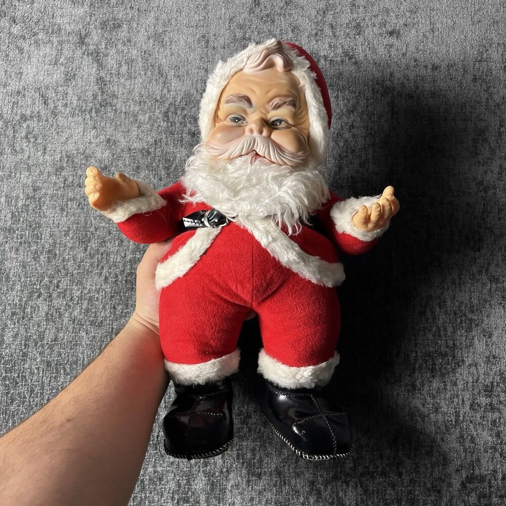 Santa Rushton Co. 1950 vintage Rubber Face and Boots